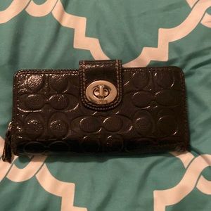 Black coach wallet